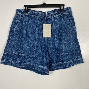 Everlane Blue Acid Wash Jean Shorts large brand new denim